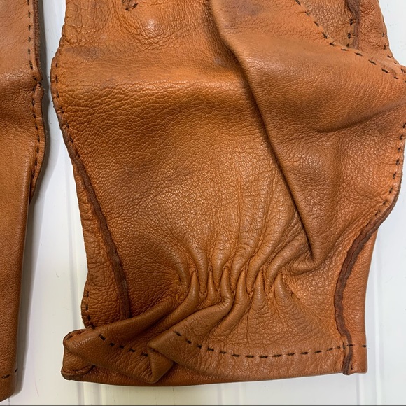 Vintage Daniel Hays Brown Leather Gloves - Picture 6 of 12
